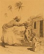 Hugo Larsen: En kvinde, som bader sine brn, St. Croix, 1906.